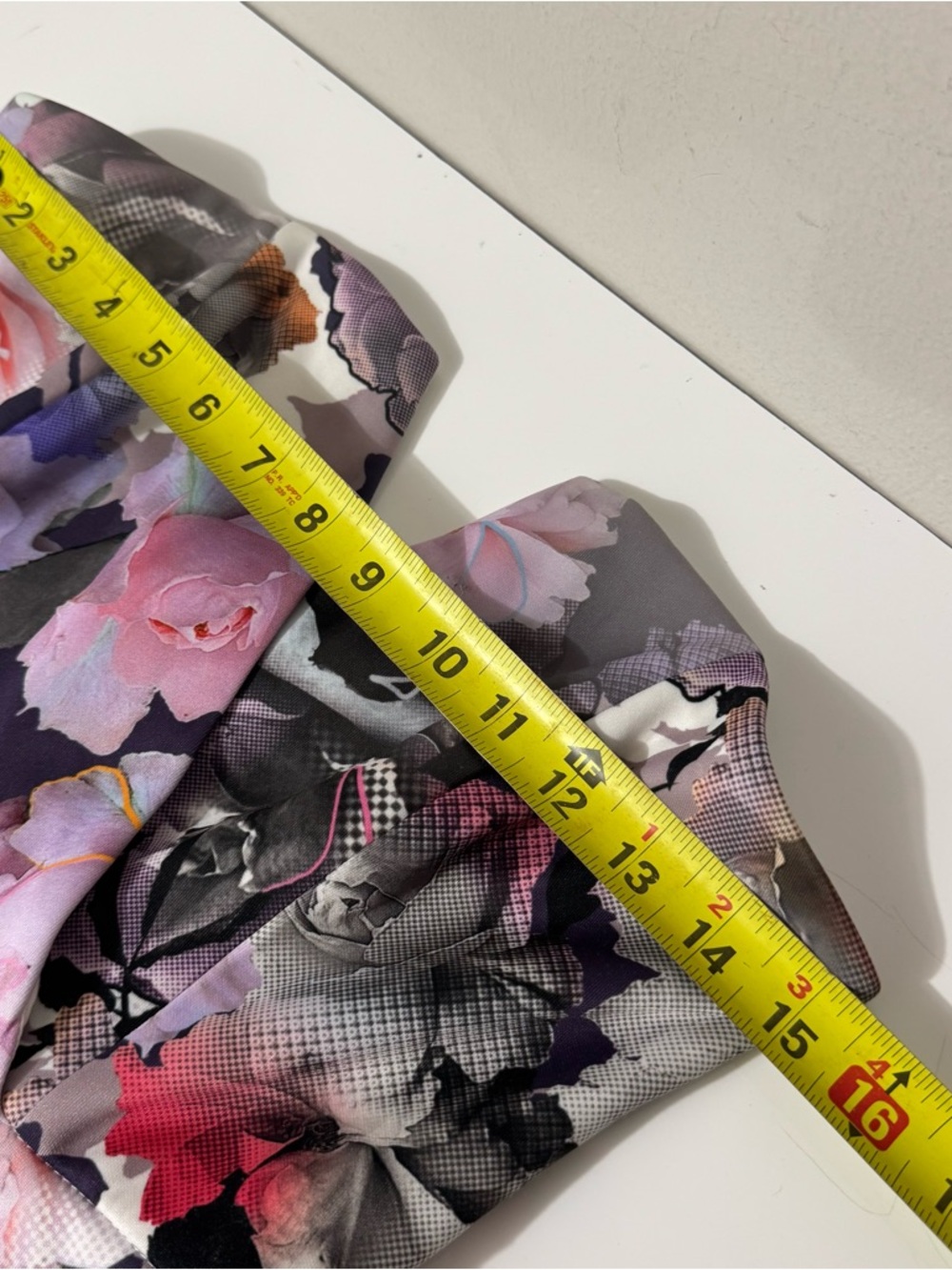 ASOS Strapless Peplum whimsical Floral Pencil Dress in Lavender and Pink size 8 - Picture 5 of 7